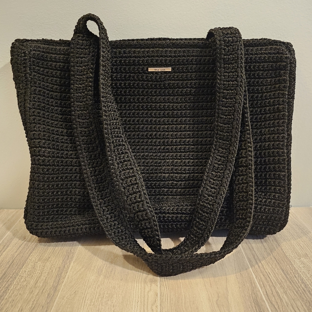 The Sak Black Crochet Handbag